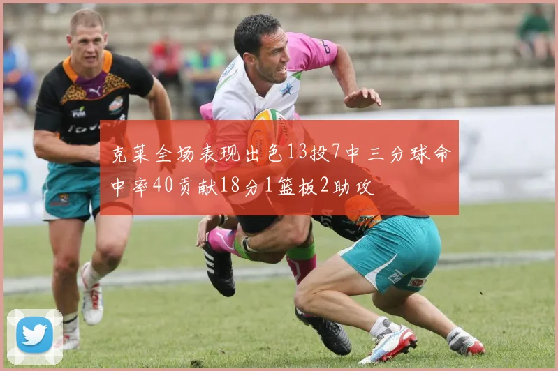 克莱全场表现出色13投7中三分球命中率40贡献18分1篮板2助攻